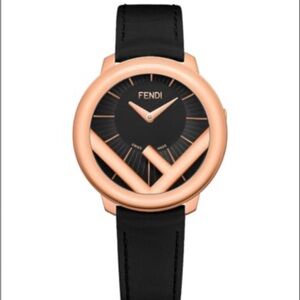Fendi Run Away 36MM Stainless Steel & Leather Strap Watch